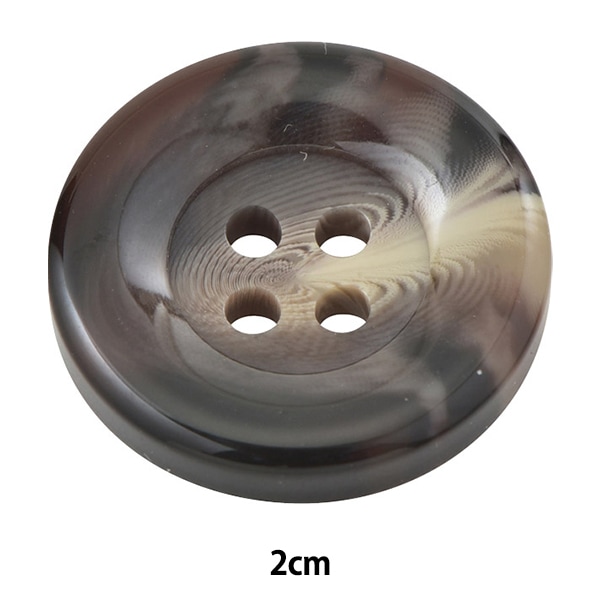 ボタン 『四つ穴ボタン 20mm 3個入り 白 PYTD10-20』 服飾,ボタン