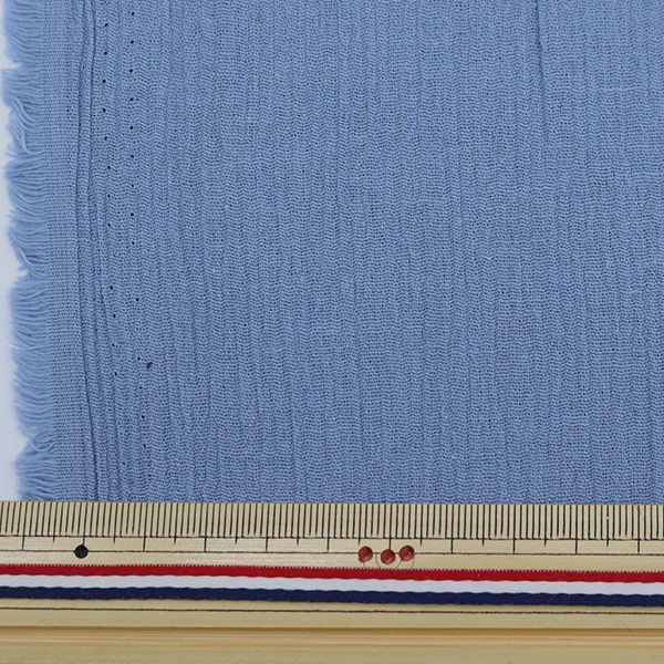 数量5から】 生地 『楊柳ワッシャー 7番色 サックス 84400-7