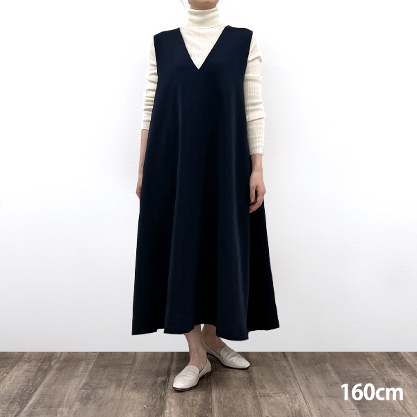 ワンピース 『ベーシックAラインワンピース ネイビー SA00433-40-NA