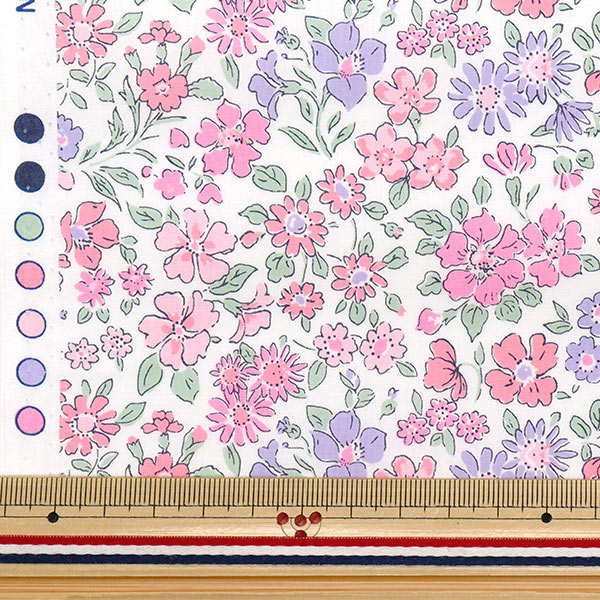 shiori リバティ フラワーピンクラベンダー 入園入学 オーダー shiori