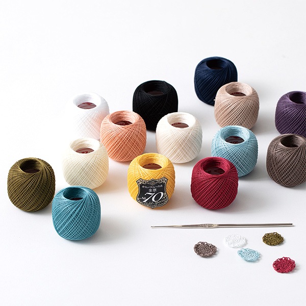 レース糸 『オリムパスレース糸 金票 #70 5g 520番色』 Olympus