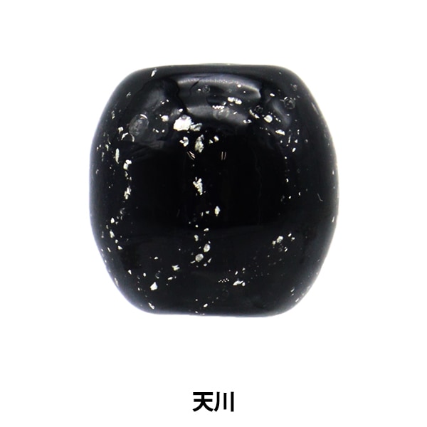 ビーズセール】 アクセサリー素材 『とんぼ玉 天川 黒 TEN01』 ビーズ