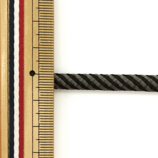 手芸材料 『スマホストラップ用コード 約160cm グレー×ブラック ZA0591