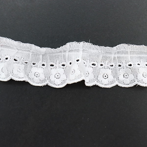 数量5から】 レース 『綿フリル 1番色 5174F-1』 服飾,リボン,フリル