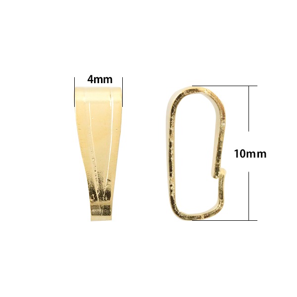 手芸金具 『スジ入りバチカン 大 ゴールド 5個入り』 ビーズ,金具