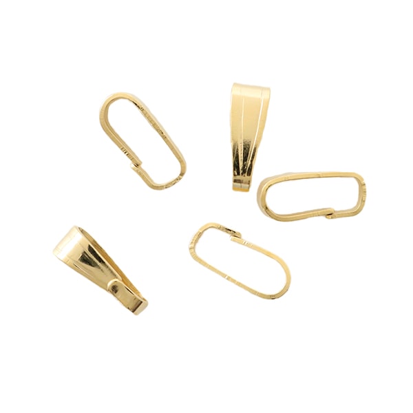 手芸金具 『スジ入りバチカン 大 ゴールド 5個入り』 ビーズ,金具