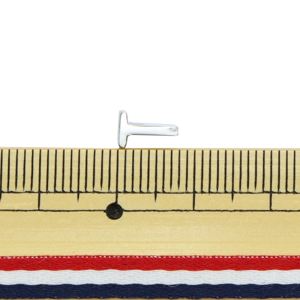 メタルパーツ 『イニシャル T 8mm シルバー 1個入り PS6046-999