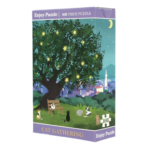 玩具 『エンジョイパズル MEOW VOYAGE Cat Gathering 108ピース 165