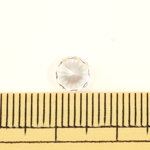 ビーズ 『キュービックジルコニア クリスタル 6mm 2コ』 ビーズ,その他