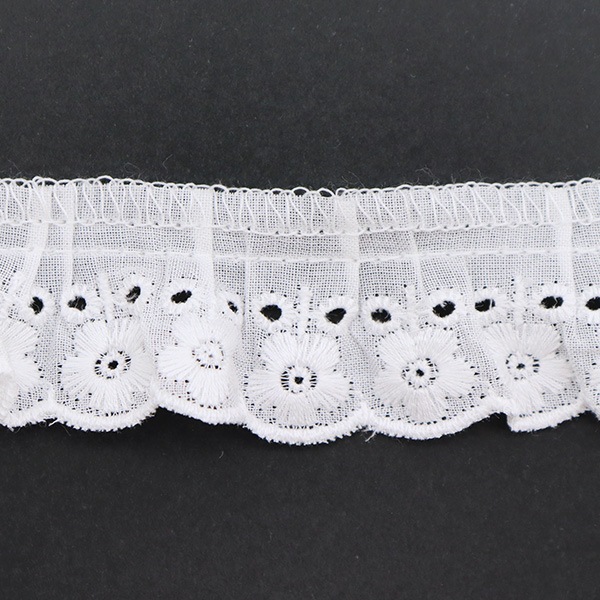 数量5から】 レース 『綿フリル 2番色 5174F-2』 服飾,リボン,フリル