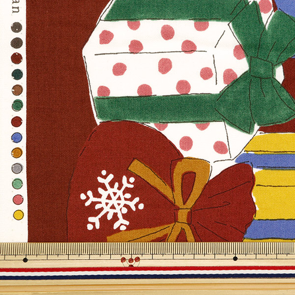 生地 『シーチング クリスマス パネルカットクロス 約110cm×60cm ネコ