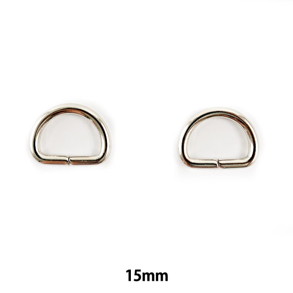 手芸パーツ 『Dカン 2ヶ入り 15mm ニッケル SUN10-75』 SUNCOCCOH
