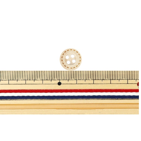 ボタン 『ウッドボタンミックス 13mm ナチュラル WB1320』 服飾,ボタン