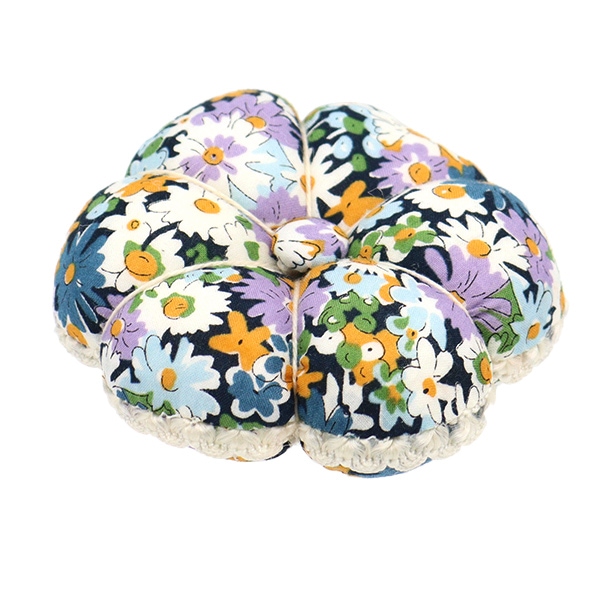 フランスアンティークお花柄 カルトナージュ　ミニクッション ピンクッション フランスアンティーク クッション 花籠 アンティーククッション