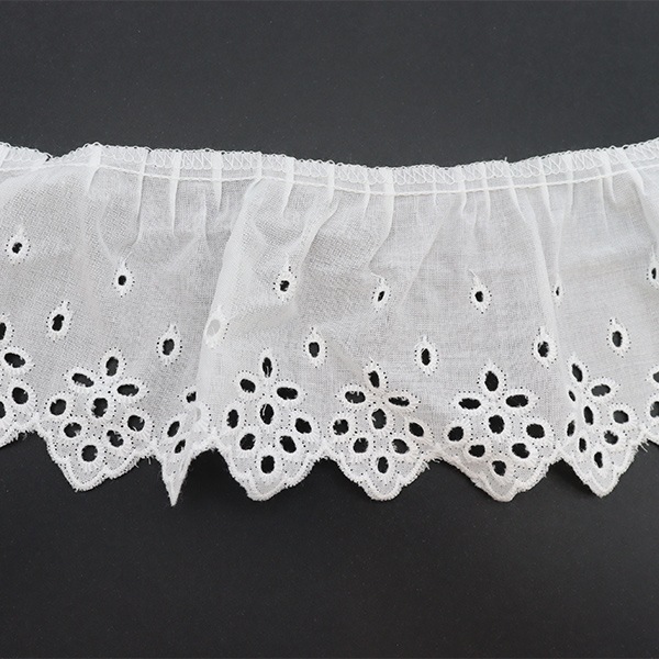 数量5から】 レース 『綿フリル 2番色 4700F-2』 服飾,綿レース