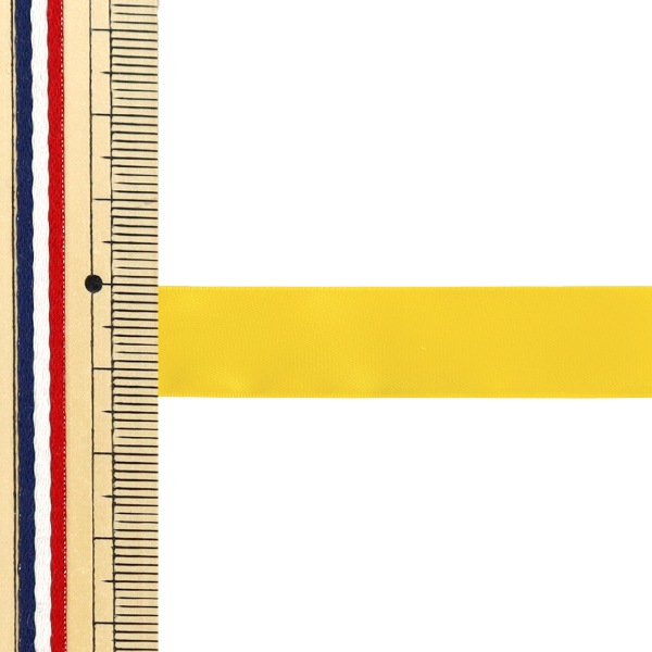 リボン 『1反売り 両面サテンリボン 幅約13mm×約10m巻 キイロ』 服飾