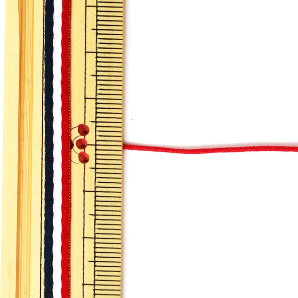 組ひも 『ロマンスコード極細 0.8mm レッド』 MARCHENART メルヘン