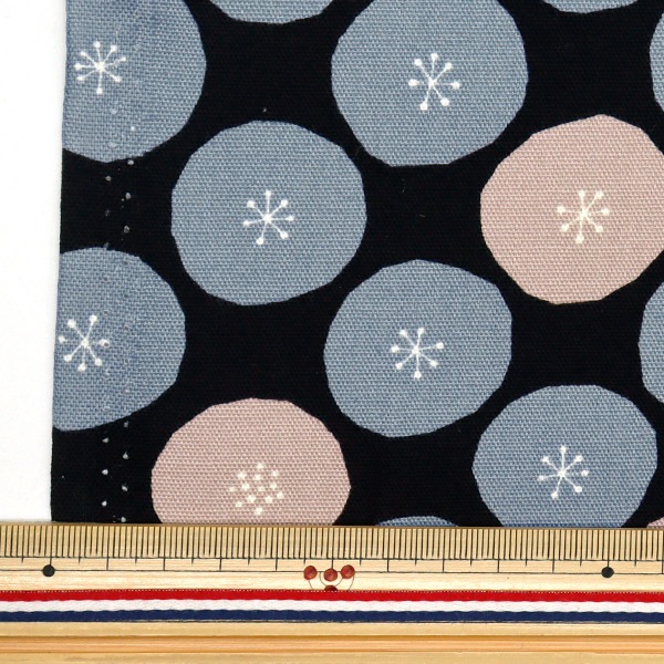 数量5から】 生地 『オックス サークル グレー 288-D-GY』 生地,柄から