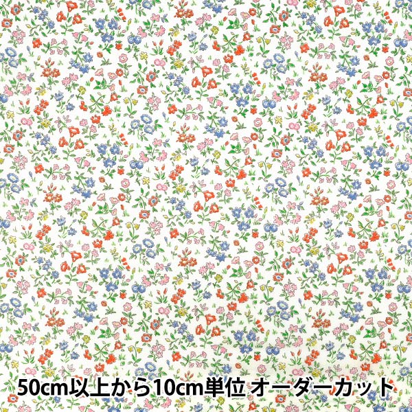 【英国リバティファブリック】緑地小鳥・折りたたみ式ステッキ☆チャップリン（309 LIBERTY FABRICS リバティプリント イタリア製タナローン生地＜Little