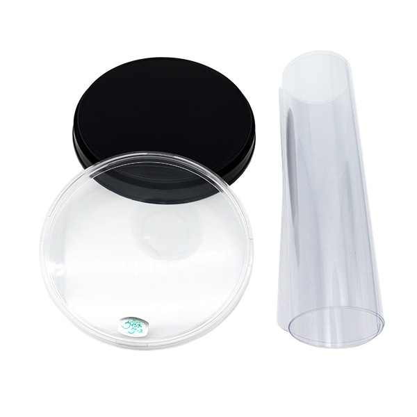 作品台 『ウインナーケース 丸 15cm×24cm』 フラワー,ホビーケース