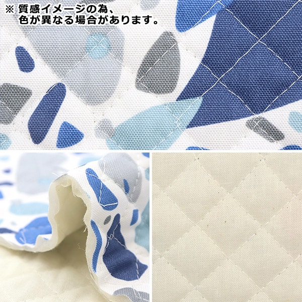 生地 『オックスキルト パッチワーク柄 カットクロス 約106×50cm