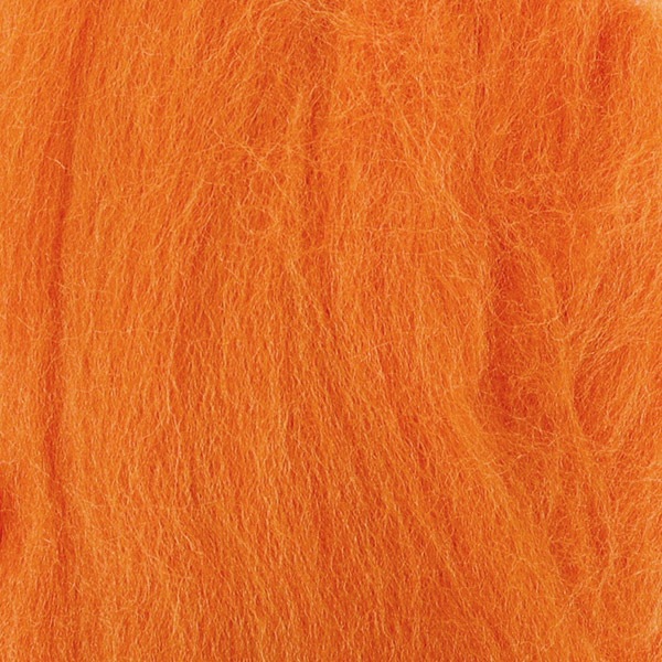 羊毛フェルト 『フェルトつくり 約50g入り オレンジ 9番色』 羊毛