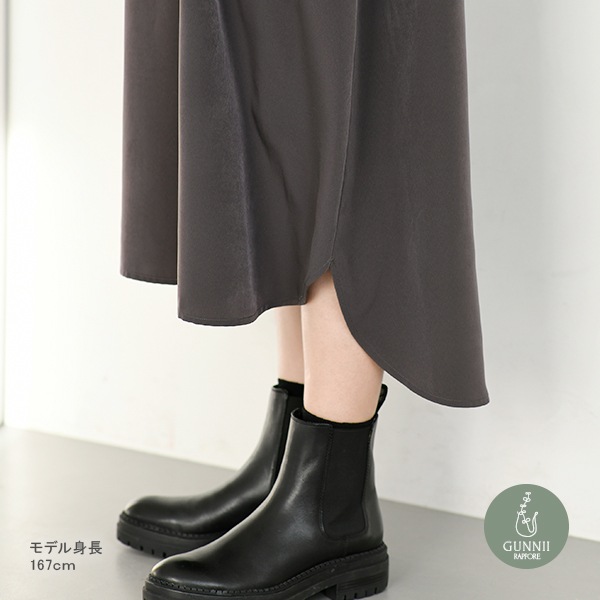 usugallery ユーエスユー　ワンピース　ブラック ボンディングキーネックウエストシェイプワンピース（ワンピース