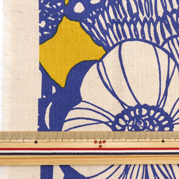 生地 『綿麻キャンバス カットクロス 約110cm×50cm アート