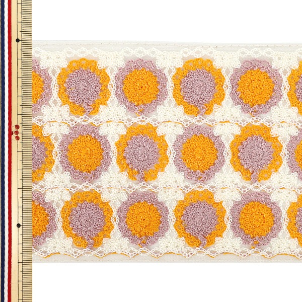 数量5から】 手芸ブレード 『2025 インド刺繍ブレード 約12cm幅