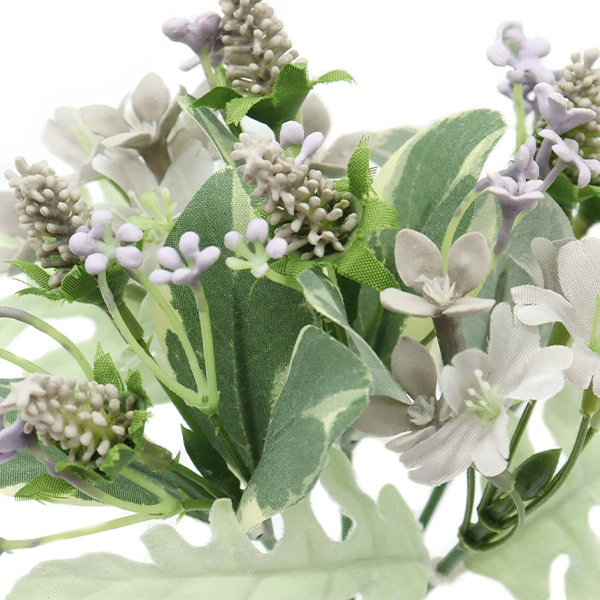 造花 楽天市場】造花 2色の朝顔と笹の葉のアレンジ あさがお アサガオ