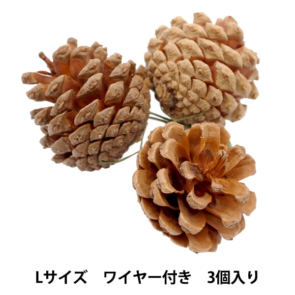 リースパーツ 『松かさM ゴールド ワイヤー付 約4cm×4cm 5個入り XM