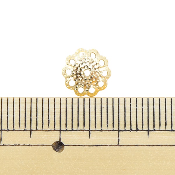 手芸金具 『花座 #5 ゴールド 10個入り』 ビーズ,ビーズ金具,メタル