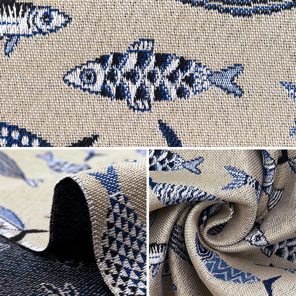 生地 『SAFECO ジャガード カットクロス Pesk 約70cm×50cm C-PESK LIN