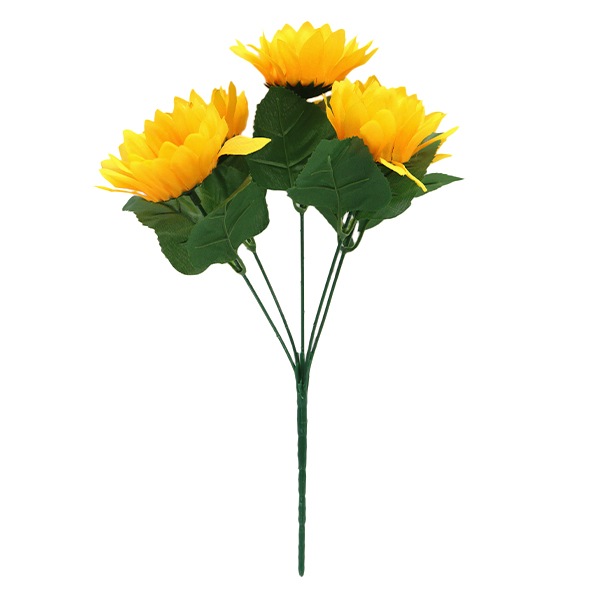 造花 シルクフラワー 『サンフラワーブッシュ×5 VF-4170』 フラワー
