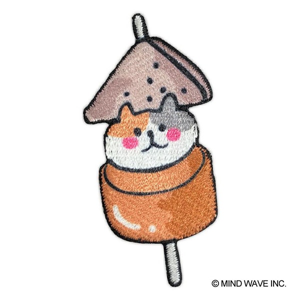 ワッペン 『ごろごろにゃんすけ アイロン接着ワッペン おでん風 GNW-02