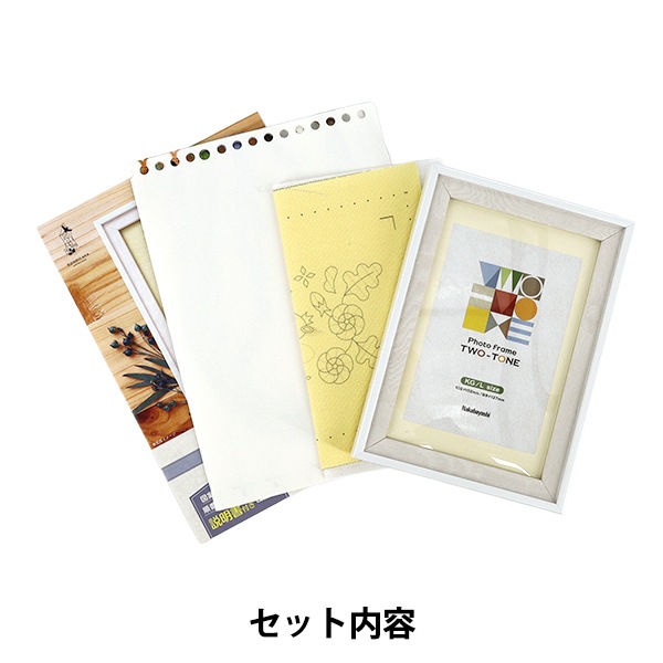 刺しゅうキット 『リスとネモフィラの額装 近藤朱』 Piece ピース 手芸