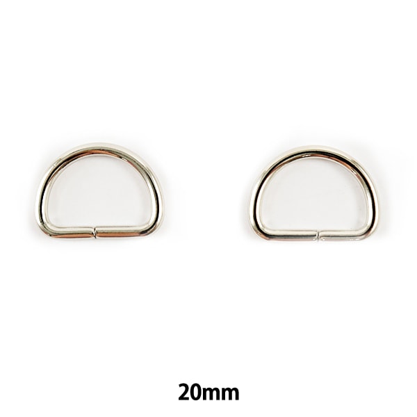 手芸パーツ 『Dカン 2ヶ入り 20mm ニッケル SUN10-78』 SUNCOCCOH