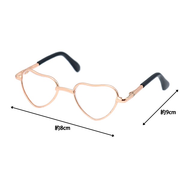 ドール パーツ 『ドール用メガネ 8cm クリア DA-247G8-CRY』 手芸