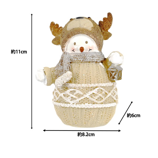 クリスマス雑貨 『オブジェ 雪だるま トナカイ CMG25-OB15』 生活雑貨