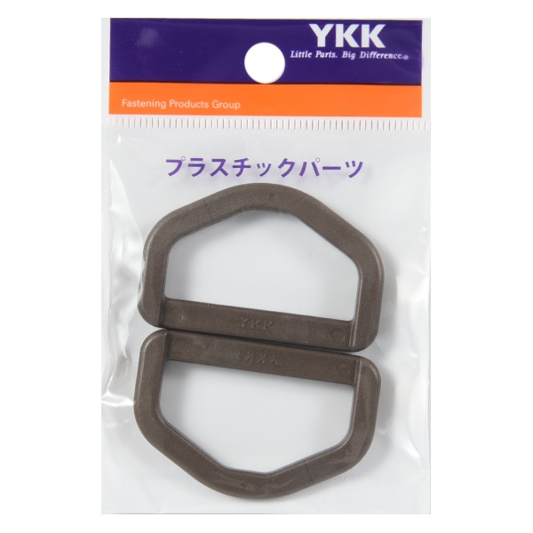 手芸パーツ 『プラスチックパーツ Dカン 3.8cm GKB番色 LD38-GKB』 YKK