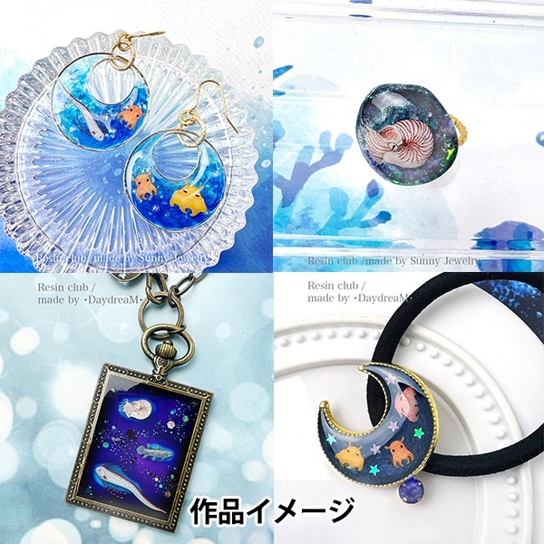レジン材料 『メンダコと海洋生物 両面 RC-DSO-102』 レジンクラブ