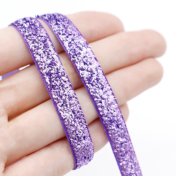 GABUGABU パープルラメ リボン 『1反売り ラメリボン 幅約9mm×約3m巻 パープル 0680B-16P