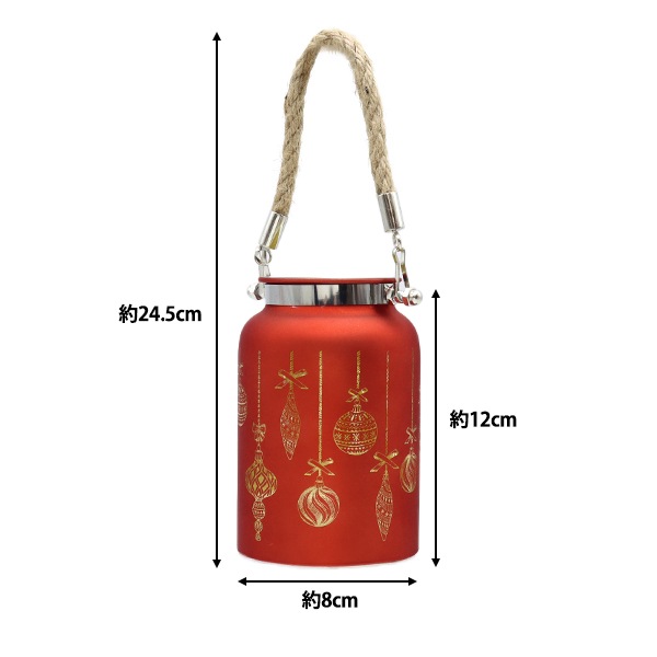 クリスマス雑貨 『ランタン ボトル型B レッド CMG-24065R』 生活雑貨