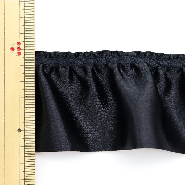 数量5から】 レース 『サテンフリル 幅約6.5cm 10番色 650F-10』 服飾
