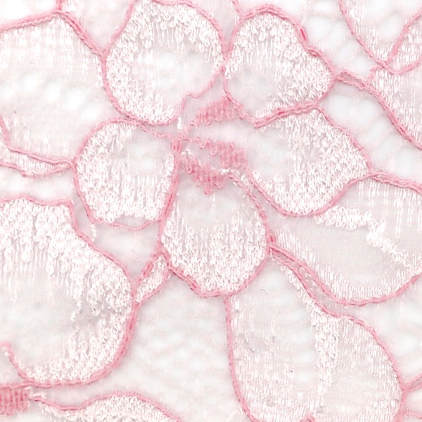 数量5から】 レースリボンテープ 『ストレッチレース 2020 花柄 ピンク