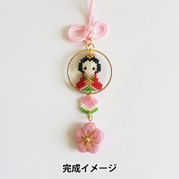 ゆきんこ☆ページ‼️つまみ細工　吊るし雛 節句手芸キット 『京ちりめん つまみ細工のつるし雛 LH-139』 Panami