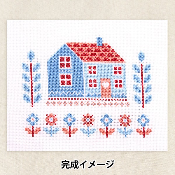 クロスステッチ完成品　　ボートでデート♡ Amazon | RIOLIS - Forget Me Nots in a Basket 2170、クロス
