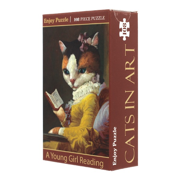 玩具 『エンジョイパズル Cat In Art A Young Girl Reading 108ピース