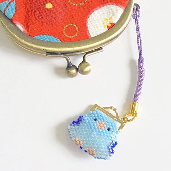 ビーズキット 『京・小鳥のがまぐち根付け マメルリハ PB-339』 HOBBIX