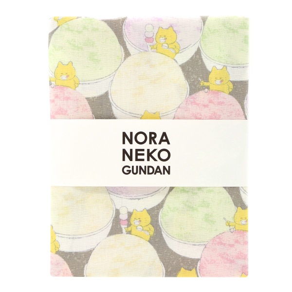 生地 『シーチング ノラネコぐんだん アイス カットクロス 約110×50cm